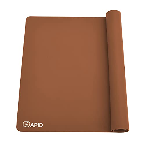 Sapid Large Silicone Sheet for Crafts Silicone Mat for Resin Art Painting - color: Brown, size: 27.9"L x 20"W