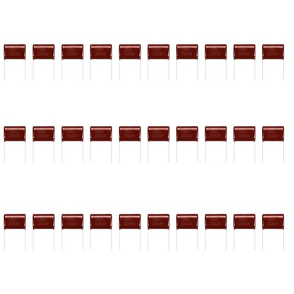 MECCANIXITY 30 Pcs Metallized Polypropylene Film Capacitors 225J 2.2UF - size: 225J 2.2UF