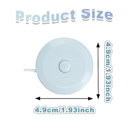 ELANE Tape Measure Package Includes 9 Cartoon Cute Mini Tape Measures for Body, Sewing, Cutting, Weight Loss Measurement (Round-3 Colors(Empty)) - color: Round-3 colors