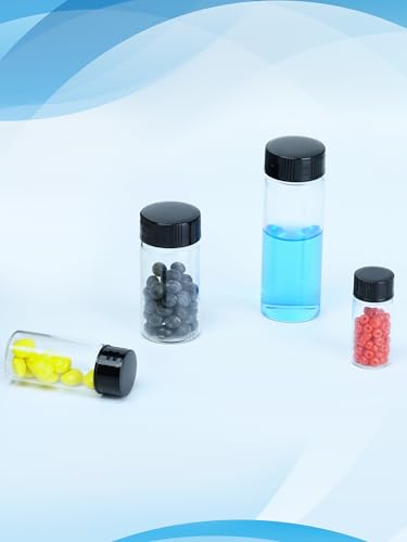 20ml Clear Small Glass Vials with Screw Caps for Essential Oil, 10 Pcs - size: 20ml-10pcs