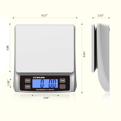 Food Scale 66lb,Rechargeable Digital Kitchen Scale for Baking