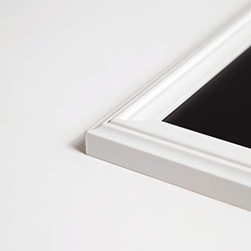 U Brands Large Magnetic Chalkboard, Wall Mounted, White Frame, 40" x 30" - size: 40"W x 30"H