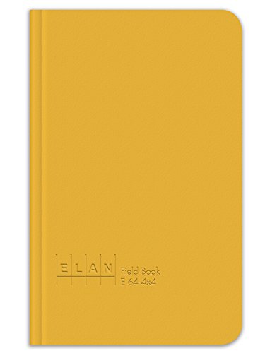 Elan Publishing Company E64-4x4 Field Surveying Book 4 ⅝ x 7 ¼, Yellow Cover (Pack of 6) - size: Pack of 6