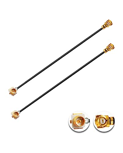 2PCS U.F.L1 Male to U.F.L1 Female Cable 2" /5CM 1.37mm Low-Loss Extension Cable - size: 2" (5 cm)