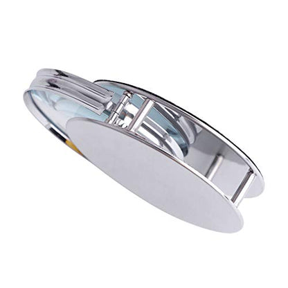 Mini Pocket Magnifier 20X Foldable Handheld Jewelry Loupe with Metal Protective Case Reading Magnifying Glasses for Small Prints,Coins,Science,Low Vision,Gift for Seniors and Kids