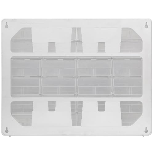 Akro-Mils 24-Drawer Plastic Storage Cabinet, 20" W x 6" D x 16" H, White - color: White, size: 24 Drawer, style: 1 Pack