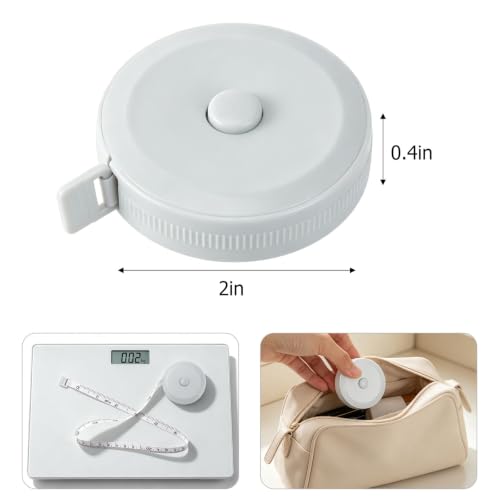 30Pcs Retractable Measuring Tapes Set, Body Fabric Sewing Measures Tape, 60 Inch, 1.5 Meter Waist Scales Rulers - color: 30pcs - 3color