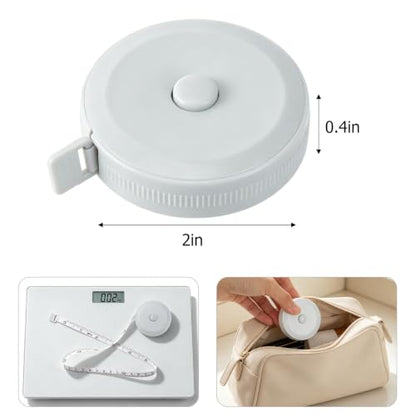 30Pcs Retractable Measuring Tapes Set, Body Fabric Sewing Measures Tape, 60 Inch, 1.5 Meter Waist Scales Rulers - color: 30pcs - 3color