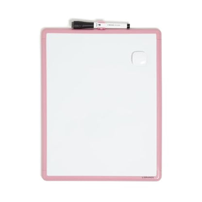 U Brands Dry Erase Whiteboard, 11" x 14", Small Whiteboard, Pink Frame - color: Blush Pink