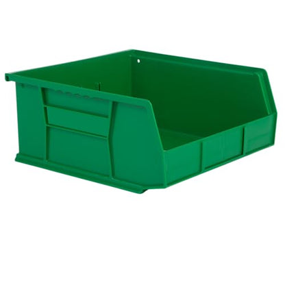 HE HUDSON EXCHANGE 11" x 11" x 5" Plastic Stackable Storage Bin, Green - color: Green, size: 1 Pack