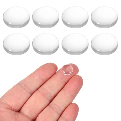 PATIKIL 8 Pack Convex Lens,12mm OD 17mm Focal Length Optical Lenses - size: 12mm OD x 4mm H x 17mm Focal L