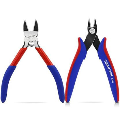 2 Pcs Wire Cutters and Micro Flush Cutter Set, 5 Inch