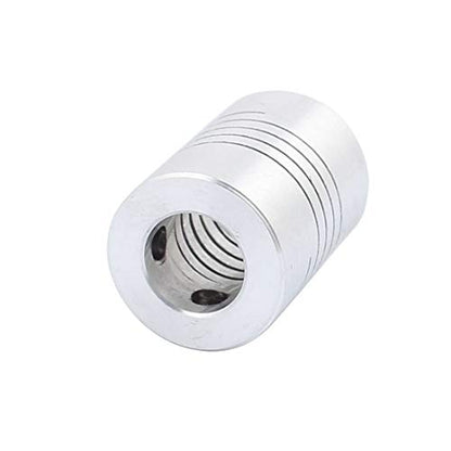 10mm to 10mm Shaft Coupling 25mm Length 19mm Diameter Stepper Motor Coupler Aluminum Alloy Joint Connector for 3D Printer CNC Machine DIY Encoder(Pack of 2）