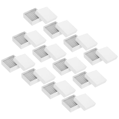 PATIKIL 81 Well Centrifuge Tube Freezer Storage Box Waterproof 12Pcs