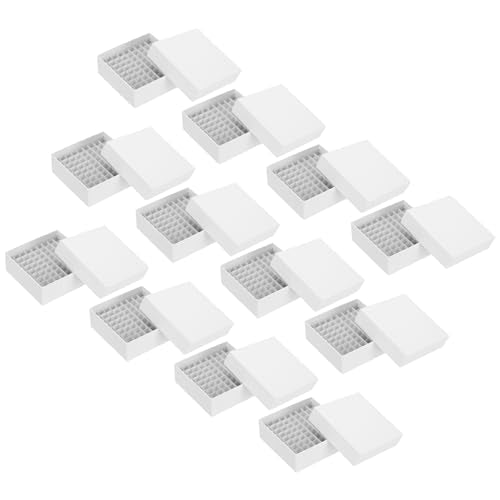 PATIKIL 81 Well Centrifuge Tube Freezer Storage Box Waterproof 12Pcs