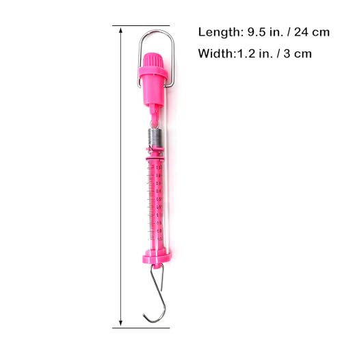 Tubular Spring Scale Set of 5 for Classroom,1N,5N,10N,20N,30N
