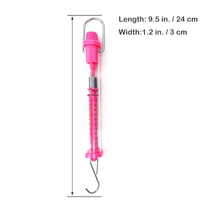 Tubular Spring Scale Set of 5 for Classroom,1N,5N,10N,20N,30N