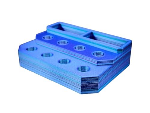 Slide Stand-14mm Eight Spaces with Segmented Storage (Galactic Tide) - color: Galactic Tide