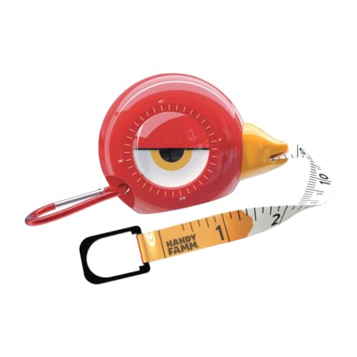 Handy Famm Kids Tape Measure, 8ft Retractable Measuring Tape, Red Lola - color: Red Tape Measure