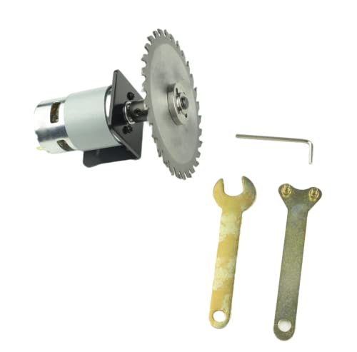 CONQUERALL 775 Motor 12V 8000RPM / 24V 16000RPM High Power DC Motor with Saw Blade, M10-5 Connecting Rod Set and Bracket - size: 8000-16000RPM, style: Motor+ connecting rod+bracket +saw blade