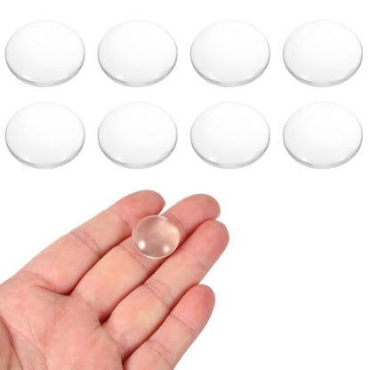PATIKIL 8 Pack Convex Lens,20mm OD 35mm Focal Length Optical Lenses - size: 20mm OD x 5mm H x 35mm Focal L