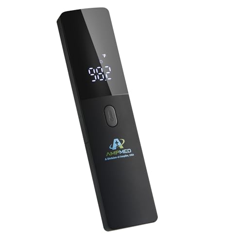 Medical Grade No-Touch Forehead Thermometer - size: Black