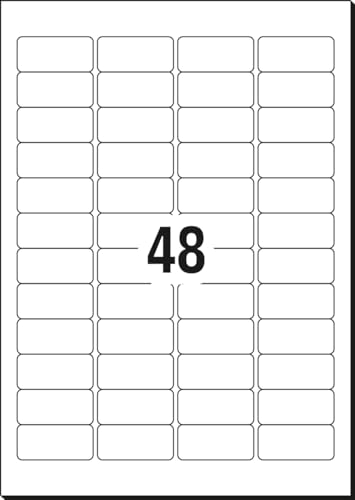 Sigel LA204 Removable Labels, 1.8 x 0.83 inches, White, 1200 Labels - style: format 4,57 x 2,12 cm