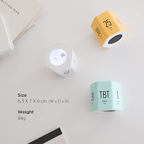 mooas Multi-Hexagon Clock Timer, Cube, Backlight, Countup/Down (Mint) - color: Mint