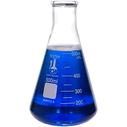 Erlenmeyer Flask, 500ml, Karter Scientific 213G29 (Single) - size: 500ml, style: Pack of 1