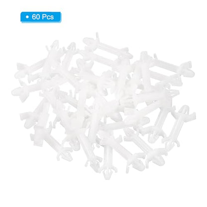 PATIKIL 60PCS PCB Board Isolation Column, Nylon Reverse Locking Circuit Board Clips Standoff Double Head Insulation Bracket Support Height 19mm /0.75" - size: 19mm /0.75"