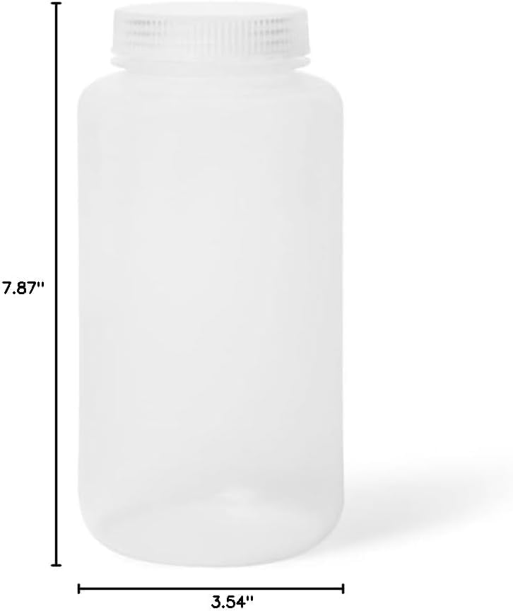United Scientific™ Reagent Bottle, Polypropylene Wide Mouth, 1000ml, 1-Pack - size: 32 oz (Pack of 1)