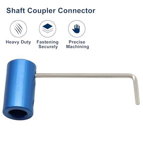 6pcs 8mm to 8mm Bore Rigid Shaft Coupler, Blue - size: 8mm to 8mm