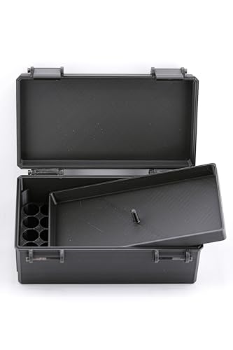 Vial Guard Storage Hard Case for 3ml, 5ml, 10ml, 30ml Vials, Secure Holder Multiple Sizes (Metalic, 100 x 3ml Stacked) - size: 100 x 3ml Stacked