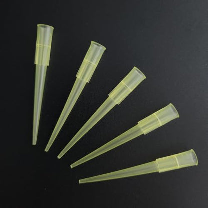 Pipette Tips 200uL, 1000 PCS Clear Yellow Universal Plastic Pipettor Tips