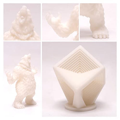 3DHoJor PLA Filament 1.75mm 3D Printing Filament PLA Lite 1kg Cardboard Spool (2.2lbs), Fit Most FDM 3D Printer,Dimensional Accuracy +/- 0.03 mm,Vacuum Packaging-Natural - color: Natural White
