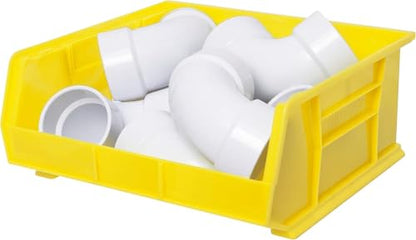 Akro-Mils 30250 AkroBins Plastic Storage Bin Hanging Stacking Containers, (15-Inch x 16-Inch x 7-Inch), Yellow, (6-Pack) - color: Yellow