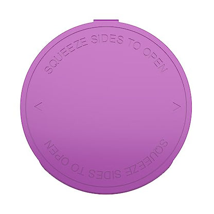 Dragon Chewer 160 Dram CR Plastic Packaging Pop Top Containers - Child Resistant Travel Holder Vial Bottles - 33 qty (Purple) - color: Purple