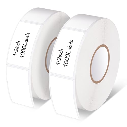 2000 Freezer Labels 1" x 2", Removable Waterproof Food Container Stickers