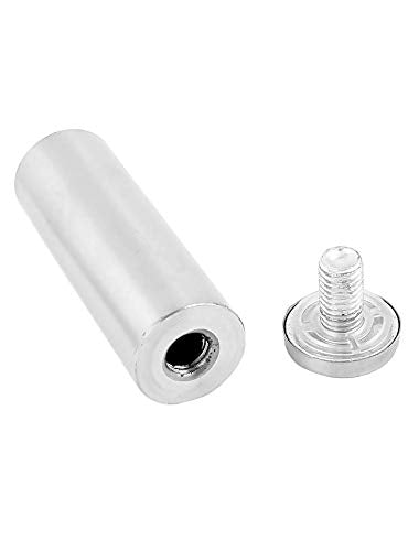 Stainless Steel Wall Mount Glass Standoff Holder Screw Nails Advertising Nails 12 Pcs (25x80mm) - size: 25x80mm