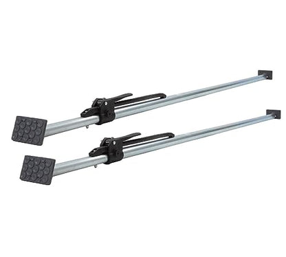 Mytee Products 2 Pack Heavy Duty Adjustable Load Lock Bar for Semi Trailers, Truck Box - 89.75"-104.5" Long Steel Ratcheting Cargo Load Bar Tie-Down Holder for Enclosed Truck & Vans with 2" - 4" Pads - size: 2 - Pack