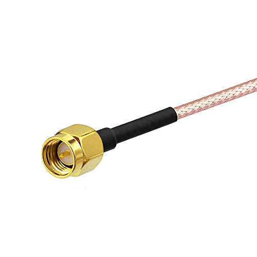 BINGFU SMA Male to SMA Male RG316 Coaxial Jumper Cable 1m 3 feet for LNA Low Noise RTL SDR Dongle ADS-B Receiver VNA Vector Network Analyzer Antenna SWR Meter Spectrum Analyzer