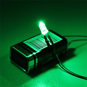 DiCUNO 120Pcs (6 Colors × 20Pcs) 5MM Pre Wired 12V LED Diodes, 9.4" Lead - color: 6 Colors