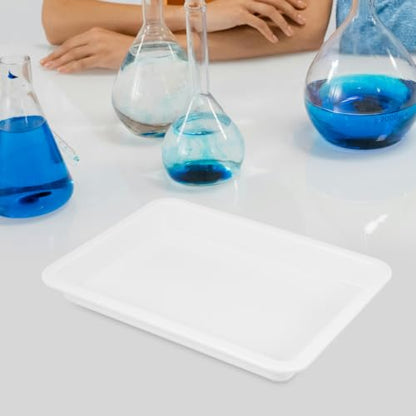 Laboratory Tray Plastic Leakproof Acid Resistant 4 Pack