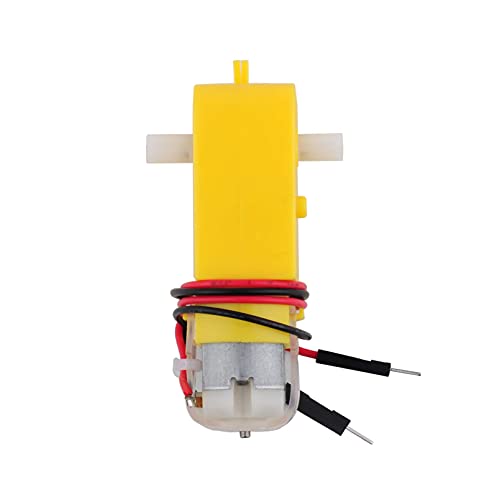 4PCS TT DC Gearbox Motor, 3-6V Dual Shaft Geared Motor, 200 RPM at 6V, 1:48 Ratio, 0.8kg·cm Stall Torque for Arduin0 Smart Car Chassis DIY Robot (Pack of 4)