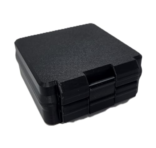 3D Printed - 3ml Vial Storage Case - Freezer Safe Hard Shell Peptide Case for Home, Fridge, Travel (Black/Black, 25 3ml Vials) - color: Black/Black, size: 25 3ml Vials