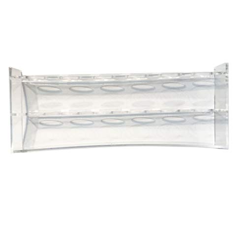 6 Hole Clear Acrylic Plastic Test Tube Bud Vase Spice Rack for Vials Bottles Toothbrush Razor Pen Display Stand