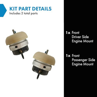 TRQ Front Engine Mount Set - style: MTA34431