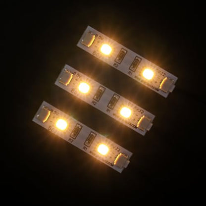 BRIKSMAX 1 * 4 Strip Lights Warm White Small for DIY Lego/Moc Lighting(3 Pack) Version 2.0 - size: Small
