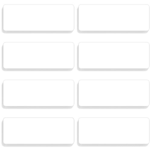 48 Pieces White Magnetic Dry Erase Labels,Real Reusable Strips for Classroom Home Office Garage Refrigerator Blank Writable Erasable Cards Colored Border Name Tags Students Locker Shelf - color: 8 Whitecolor