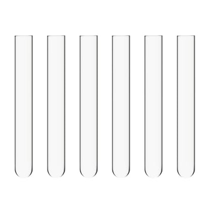 XCD Borosilicate Glass Test Tubes, 30 mm O.D. x 165 mm Length, Cylindrical Bottom and Flared Top Lip for Lab Heating and Reactions, 20-Pack - size: 30x165 mm